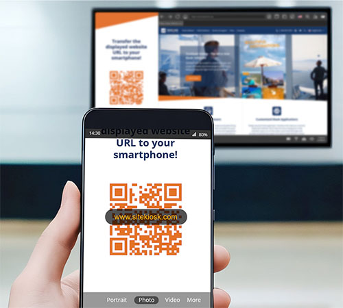 URL MEDIANTE CODIGO QR SITEKIOSK ONLINE